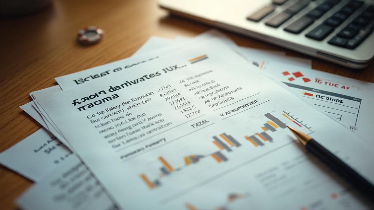 Imagen de documentos y gráficos relacionados con finanzas y contabilidad